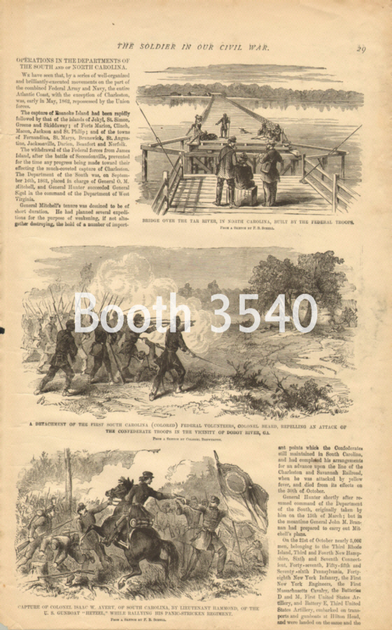 Bridge Over The Tar River NC -- A Detachment Of The First South Carolina Fed Volunteers -- Capture O Bridge Over The Tar River NC -- A Detachment Of The First South Carolina Fed Volunteers -- Capture O