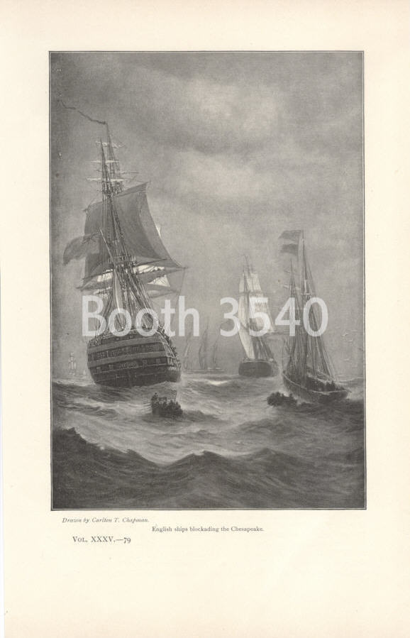 English Ships Blockading The Chesapeake English Ships Blockading The Chesapeake