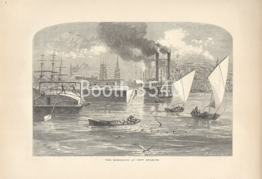 Mississippi Louisiana The Mississippi At New Orleans