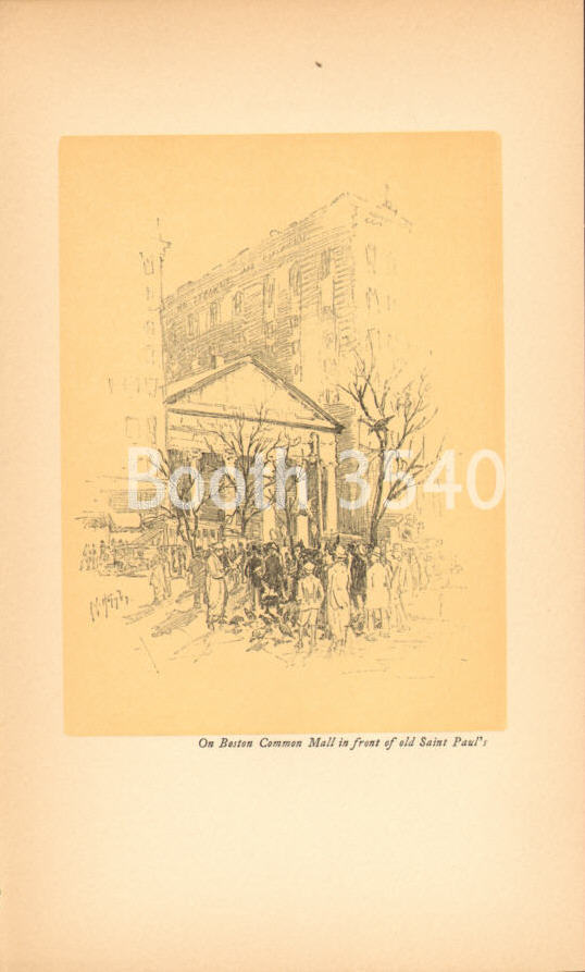 On Boston Common Mall In Front Of Old Saint Paul