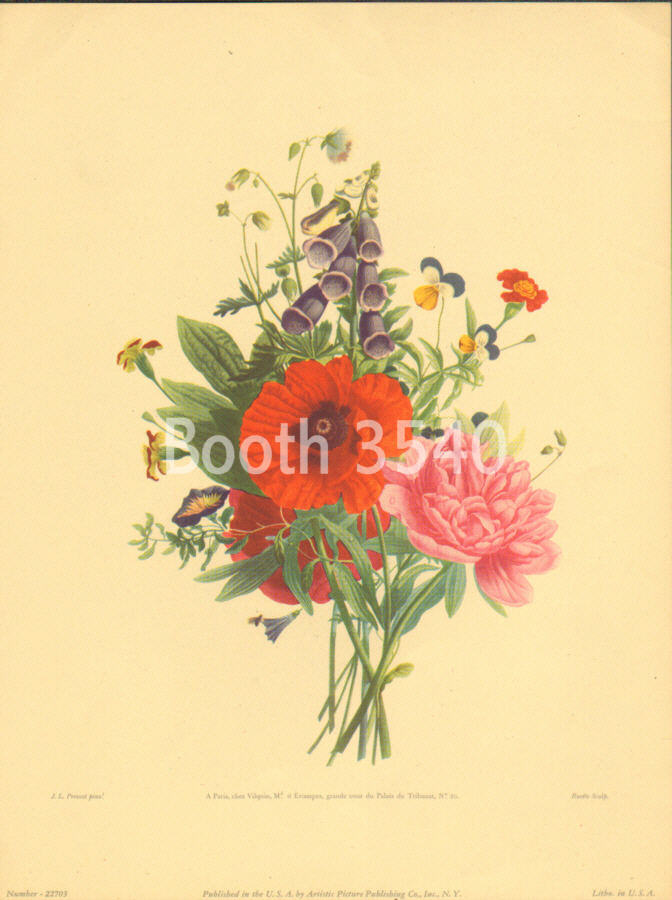 Vintage Floral Print 22703 Vintage Floral Print 22703