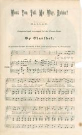 1St Page Of Song Wont You Tell Me Why Robin 1St Page Of Song Wont You Tell Me Why Robin