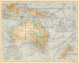 Australia And Islands Of The Pacific Political And Economic Map Australia And Islands Of The Pacific Political And Economic Map