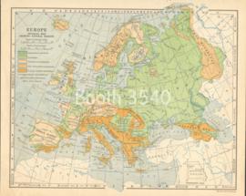 Europe Physical Map Showing Natural Regions Europe Physical Map Showing Natural Regions