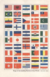 Flags of the leading nations of the world