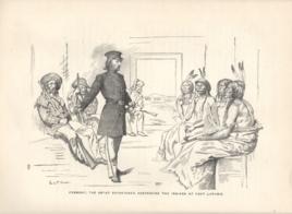 Fremont The Great Pthfinder Addressing The Indians At Fort Laramie