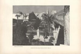 General View Of The Alcazar Gardens At Seville General View Of The Alcazar Gardens At Seville