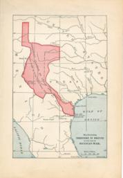 Map Illustrating Territory In Dispute At The Time Of Mexican War.