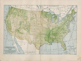 Map Of The Present Area Of The United States As It Was In 1650 Map Of The Present Area Of The United States As It Was In 1650