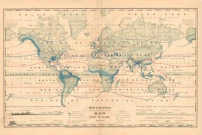 Map Of The World Showing The Distribution Of Rain Over The Globe Map Of The World Showing The Distribution Of Rain Over The Globe