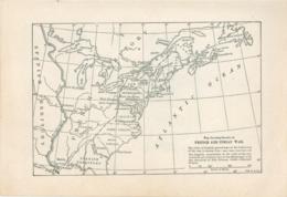 Map Showing Results Of French And Indian War