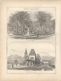 Massachusetts The Park And Railroad Depot Pittsfield Massachusetts The Park And Railroad Depot Pittsfield