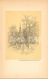 On The Common Showing Park Street Church On The Common Showing Park Street Church