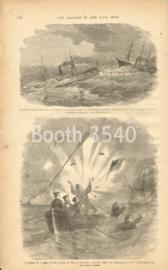 Rescue Of Major Reynolds Battalion Of Marines -- Exposion Of A Shell In The Cutter Of The Niagra