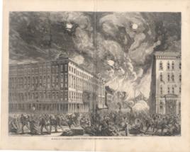 Scene In Dearborn Street When The Fire Reached The Tremont House