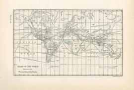 Chart Of The World Showing Principal Steamship Routes