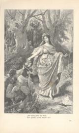 She Gave Each A Gift Of Fruits And Flowers She Gave Each A Gift Of Fruits And Flowers