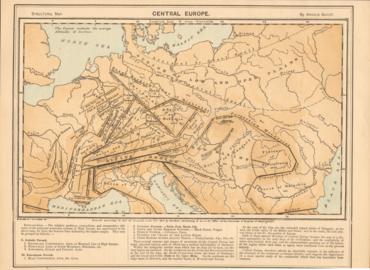 Structural Map Of Central Europe