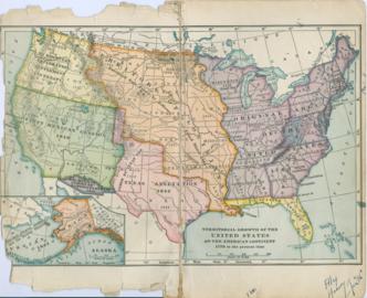 Territorial Growth Of The United States On The American Continent 1776 To The Present Time (1927?)