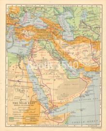 The Near East Political And Economic Map